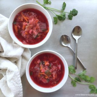 Rote Beete Suppe Vegan