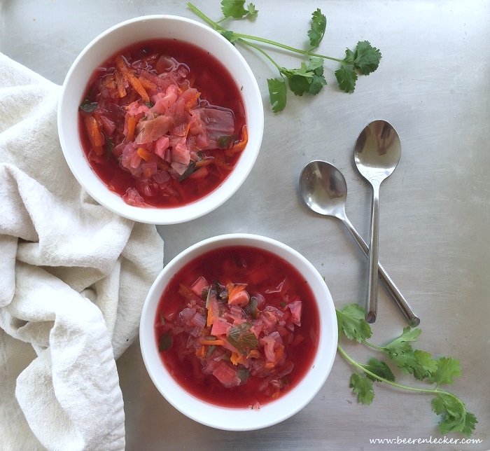 Rote Beete Suppe Vegan