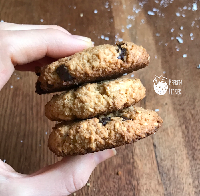 Vegane Mandel Schoko Kekse Ohne Mehl Und Raffinierten Zucker